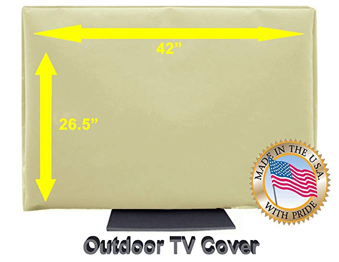 Outdoor TV Cover (42"-46") Light Beige