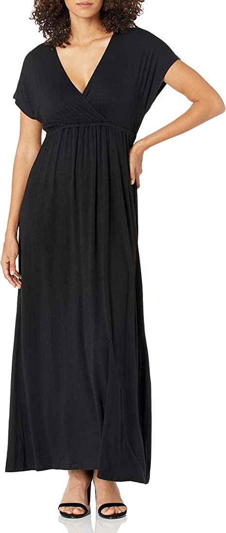 Amazon Essentials Women's Waisted Maxi Dress (Available in Plus Size)