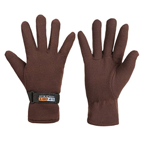 GLOUE Winter Gloves Winter Keep Warm Soft Fleece Lined Gloves Multiple Color for Men & Women
