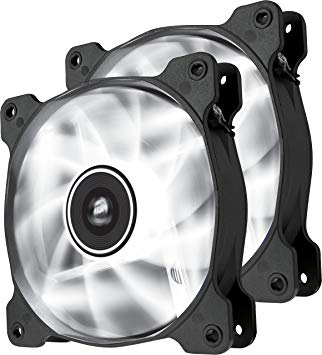 Corsair CO-9050030-WW Air Series SP120 LED 120mm  Low Noise High Pressure LED Fan Dual Pack, White