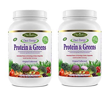 Paradise Herbs Orac Energy Protein Powder, Greens (Pack of 2)