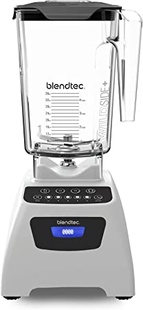 Blendtec Classic 575 Blender - WildSide  Jar (90 oz) - Professional-Grade Power - Self-Cleaning - 4 Pre-programmed Cycles - 5-Speeds - Polar White