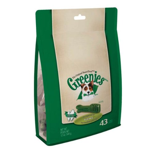 GREENIES Dental Chews TEENIE Treats for Dogs - TREAT-PAK Package 12 oz. 43 Treats