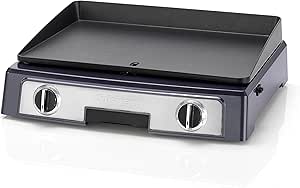 Cuisinart Style Collection Entertaining Grill | Dual-zone Temperature Control | Non-Stick Removable Plate | Midnight Grey | PL60U