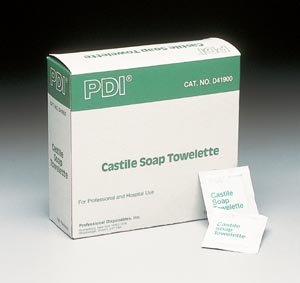 PDI Castile Soap Perineal Wipe Towelettes - Box of 100