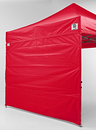 Impact Canopy 10x10 Pop Up Canopy Instant Tent Side Wall Set with Zipper Walls 4-Pack, Red