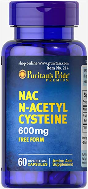 Puritan's Pride N-Acetyl Cysteine (NAC) 600 mg-60 Capsules