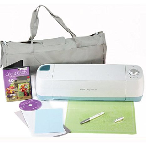 Cricut Explore Air Machine Bundle with Instructional DVD - Cricut Cards for Any Occasion and Vinyl