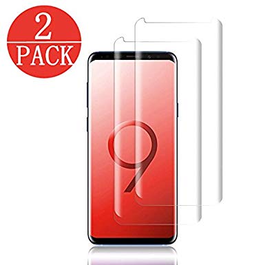 hairbowsales Compatible[2 - Pack] Samsung Galaxy Tempered Glass S9 Screen Protector, hairbowsales - [9H Hardness][nti-Fingerprint][Ultra-Clear][Bubble Free] Screen Protector Compatible Galaxy S9