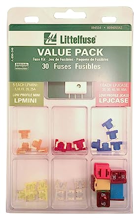 Littelfuse 00940554Z Low Profile Mini/Low Profile JCase Super Value Pack 30pc