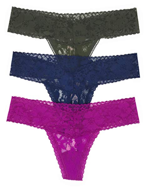 Victoria's Secret The Lacie Thong Panty Set of 3