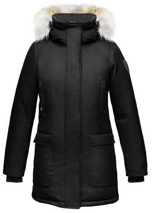 Nobis Ladies Parka CARLA-Crosshatch Black