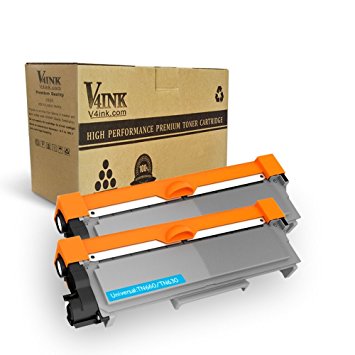 V4ink Compatible Toner Cartridge Replacement for Brother TN2320 for use with Brother MFC-L2700DW HL-L2340DW MFC-L2740DW HL-L2300D DCP-L2500D HL-L2365DW MFC-L2720DW DCP-L2540DDN DCP-L2560DW HL-L2320D HL-L2360DN HL-L2360DW HL-L2380DW DCP-L2520DW DCP-L2540DN MFC-L2740DW - (Black, 2 Pack, 2,600 Pages)