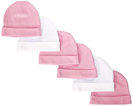 Gerber Baby-girls Newborn 3 Pack Textured Knit Caps