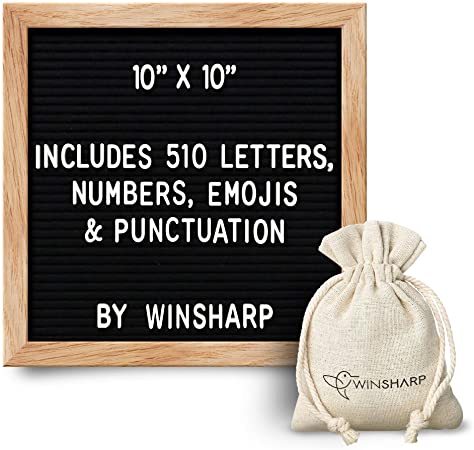 Changeable Felt Letter Board   Eisel Stand   Letters, Numbers (10" x 10")