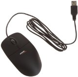 AmazonBasics 3-Button USB Wired Mouse Black
