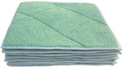 No Odor, Super Absorbent Dandelion Dish Cloths with Sponge Pad | High Quality Microfiber & Bamboo Blend Dishcloths Towels for Home, Kitchen (green, 9.8x7.8 Inch, 8 Pack)