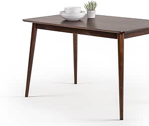 Zinus Jennifer Table de bureau 120x75x74 cm - Bureau en métal et bois - Table polyvalente - Espresso Brown