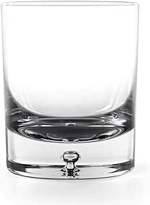 Premium 4 Pack 13.5 Oz Heavy Tripple bubble base Old Fashioned Whiskey Glasses, Drinking Glass - Old Fashioned Tumbler Glasses - Bubble in The Base - Each D.O.F Glass Is - Made in Egypt