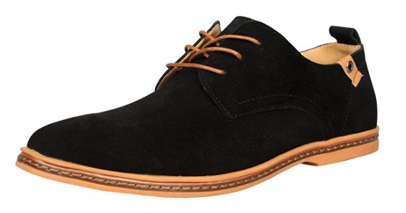 iLoveSIA Men's Leather Suede Casual Oxfords Shoe