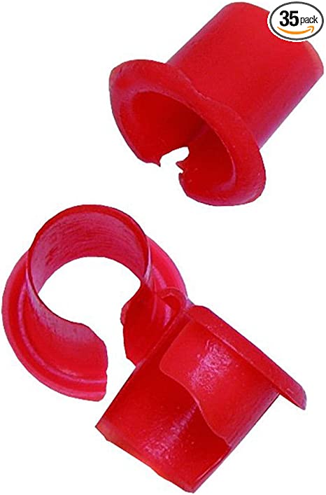 Sigma Engineered Solutions ProConnex 02-55036L AC/Flex Anti-Short Bushings #1 Conduit Fitting, 35-Pack, Red