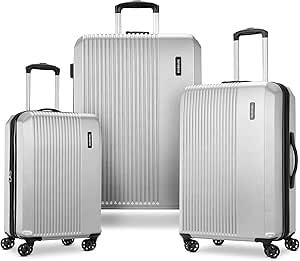 Samsonite Alliance SE Hardside Luggage with Spnner Wheels, Silver, 3PC Set (CO/MED/LG)