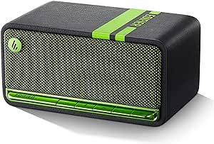 Edifier MP230 Portable Bluetooth Speaker, Wireless Speaker with Stereo Sound for Outdoor Travel, 9-Hour Playtime, Supports USB Soundcard/Micro SD, 20W RMS - Black Green