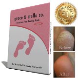 BEST RATED Baby Foot Peel Mask by Grace and Stella - Odor Eliminator and Callus Remover - 100 Satisfaction Guarantee USA Seller