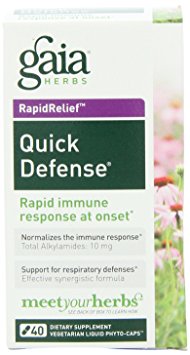 Gaia Herbs Quick Defense Liquid Phyto-Capsules, 40 Count