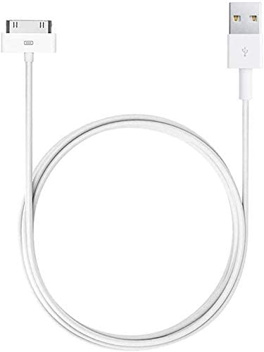Apple MFi Certified iPad Cable, 10ft White 30 Pin to USB Cable High Speed Sync Charging Cord Cables for iPhone 4/4s, iPhone 3G/3GS, iPad 1/2/4, iPod(White)