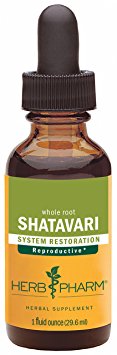 Herb Pharm Certified Organic Shatavari Extract for Female Reproductive System Support - 1 Ounce