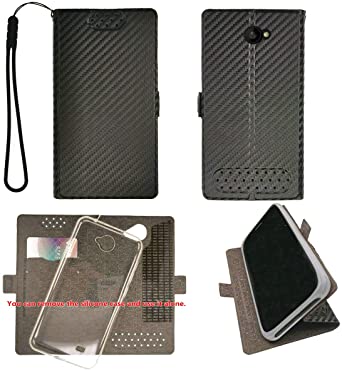 Case for Unimax Umx U683CL Assurance Wireless 5" Case TPU Soft   Flip Cover Stand Shell Black