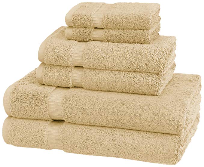 Pinzon Organic Cotton Towels 6 Piece Set, Sand
