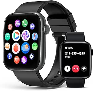 EarlySincere 2024 Smart Watch for Men Women with Bluetooth Call,1.9'' HD Full Touch Screen Fitness Watch, Smartwatch with IP67 Waterproof with Blood Pressure Sleep Monitor for Android and iOS