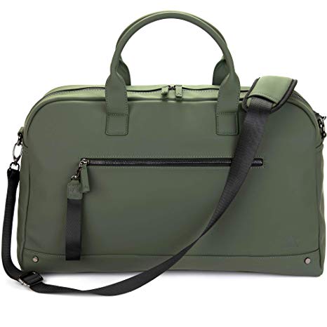 The Friendly Swede Weekender Bag, Duffle Overnight Bag - High-end Vreta Collection - 35L Travel Duffel, Weekend Bag For Women and Men (Green)