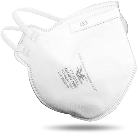 NIOSH Approved N95 Mask Particulate Respirator - Pack of 10 Face Masks - Universal Fit
