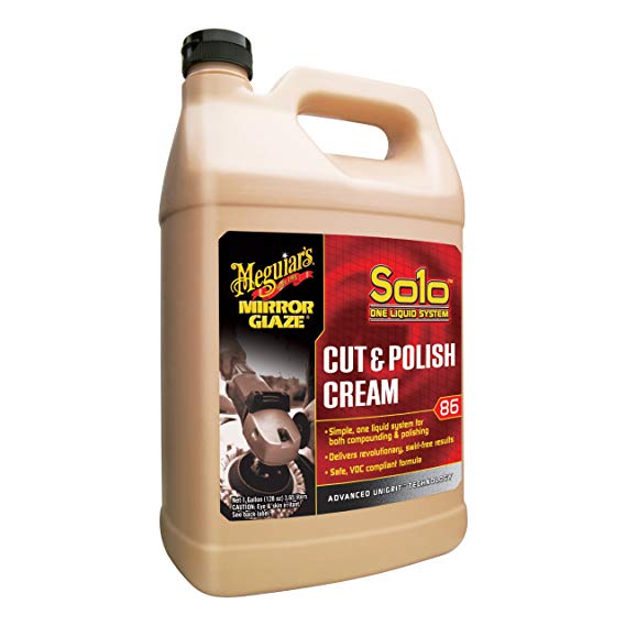 Meguiar’s M8601 Mirror Glaze Solo Cut & Polish Cream, 1 Gallon