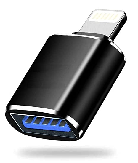 GLYNO INFOTEL™ USB OTG Adapter 3.0 Connect USB Flash Drive, Keyboard, Mouse Etc. Compatible with i-OS 13 & Later/Phone 12/ Phone 11/ Phone X/Phone 8/ Phone 7/ i-OS Devices