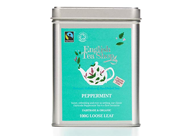 English Tea Shop Organic Fairtrade Peppermint Fairtrade - 100g Loose leaf tea in a Tin