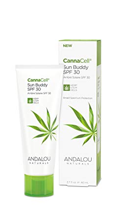 Andalou Naturals CannaCell Sun Buddy Facial SPF 30, 2.7 Ounces