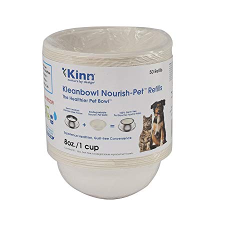 Kinn Kleanbowl Nourish Pet Refill Food & Water Bowls for Dogs & Cats