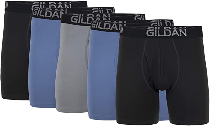 Gildan Men's Cotton Stretch Regular Leg Boxer Brief