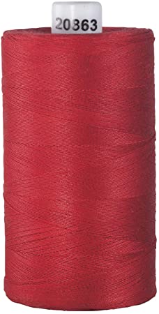 Connecting Threads 100% Cotton Thread - 1200 Yard Spool (Red)