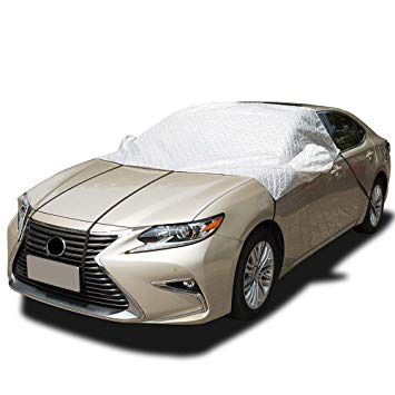FREESOO Car Windscreen Snow Cover Windshield Frost Covers Anti Foil Ice Dust Sun Aluminum Shield Screen Protector in all Weather (270cm*180cm/ Thick)