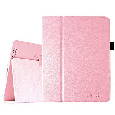 Fintie (Pink) Folio Leather Case Cover for iPad 4th Generation With Retina Display, the New iPad 3 & iPad 2 (Built-in magnet for sleep / wake feature)-9 color options