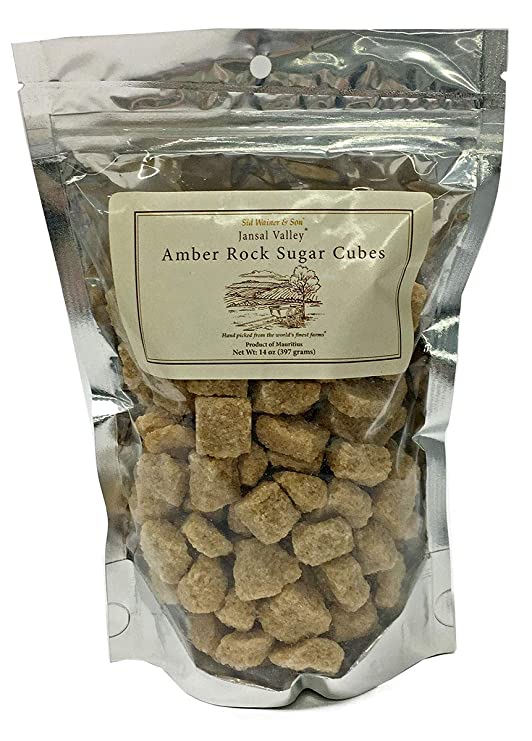 Jansal Valley Rock Sugar Cubes, Amber, 14 Ounce