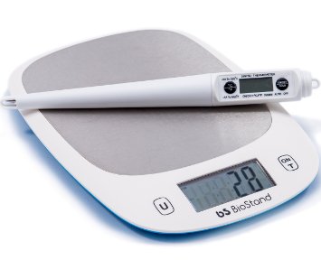 Premium Quality Kitchen Digital Food Scale PLUS a Meat Thermometer from Biostand