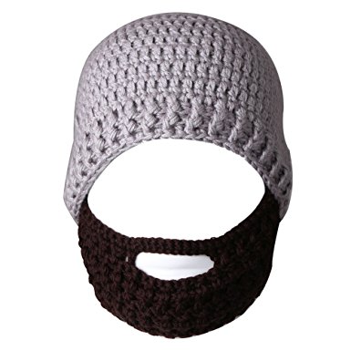 LSERVER Winter Warm Beanie Funny Balaclavas Unisex Knit Beard Octopus Hat
