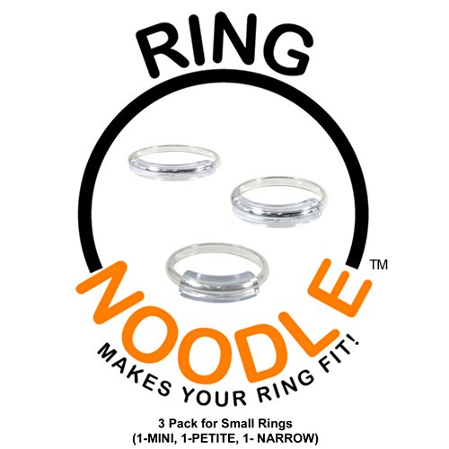 RING NOODLE for THIN rings (1-Mini, 1-Petite, 1-Narrow) Ring Size Reducer, Ring Guard, Ring Size Adjuster
