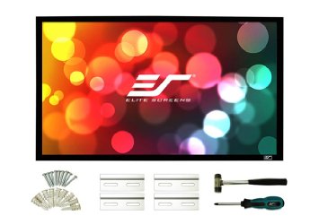 Elite Screens Sable Frame 2 120-inch 169 Fixed Frame Home Theater Projection Projector Screen ER120WH2